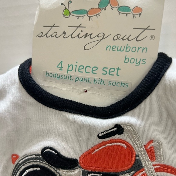 Starting Out Black and Red Motorcycle Bib - Picture 7 of 7